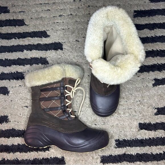 Columbia Sierra Summette brown insulated winter snow boots women’s shoe size 7 - Picture 1 of 10